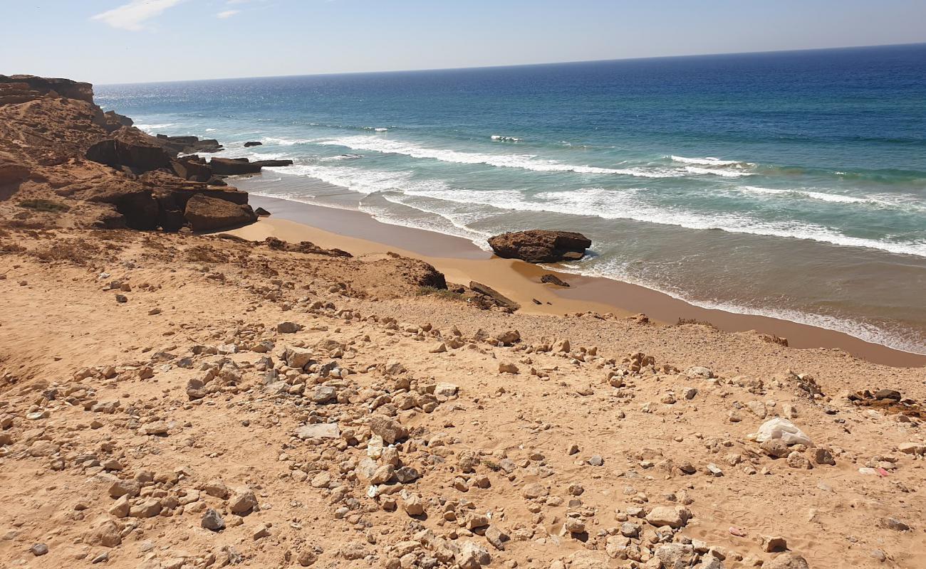 Фото Plage Tamri с светлый песок поверхностью