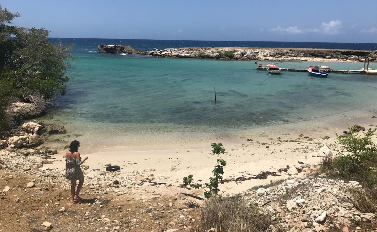 Фото Playa Kanoa с песок с галькой поверхностью