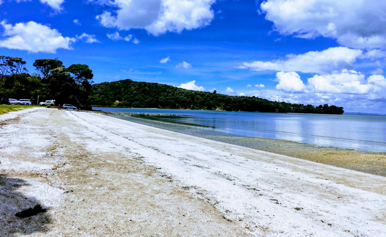 Фото Sandy Beach с песок с галькой поверхностью