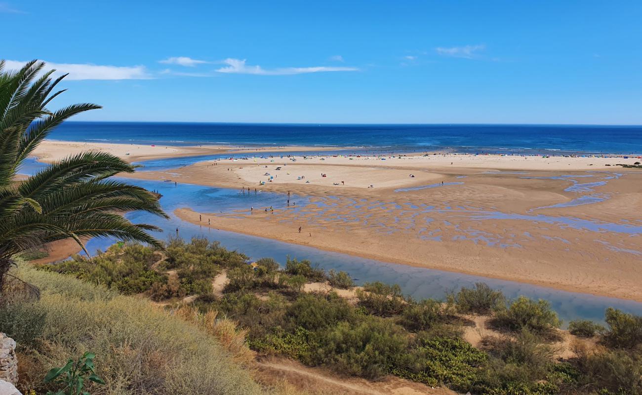 Фото Praia de Cacela Velha с светлый песок поверхностью