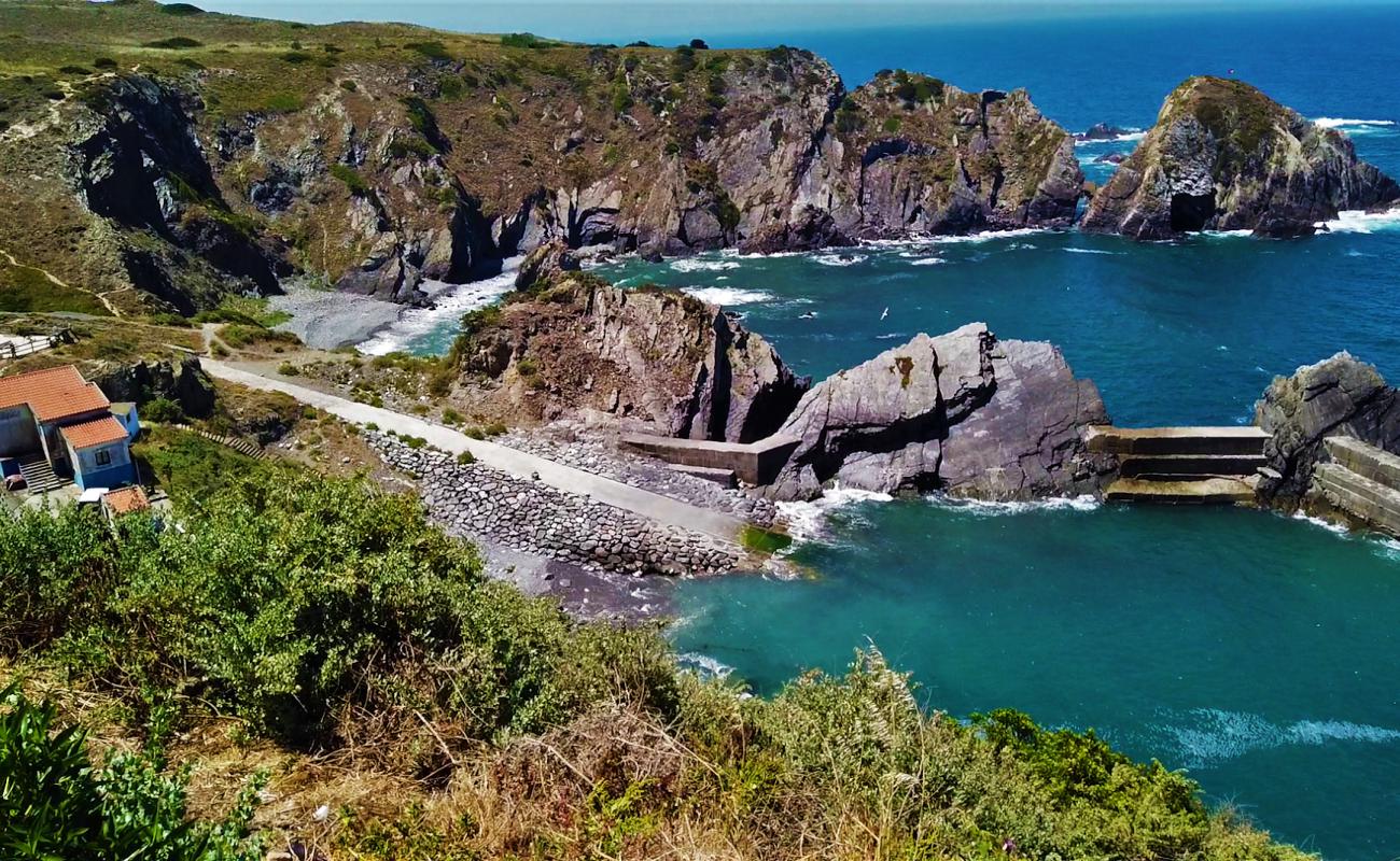 Фото Praia da Azenha do Mar с серая галька поверхностью