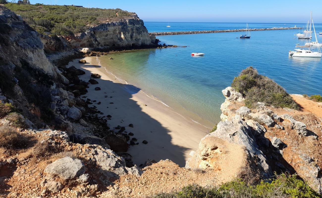 Фото Praia da Infanta с светлый песок поверхностью