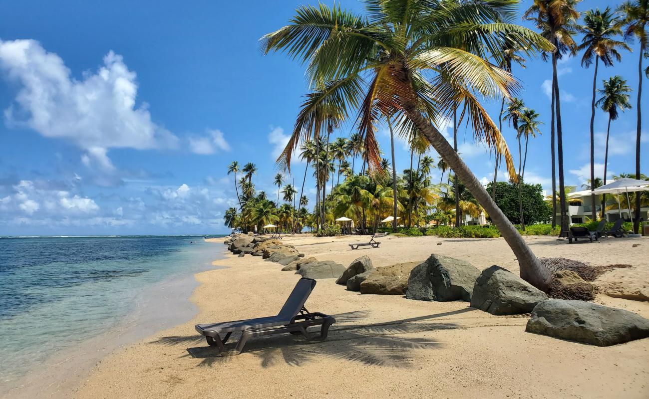 Фото Playa Punta Miquillo с светлый песок поверхностью