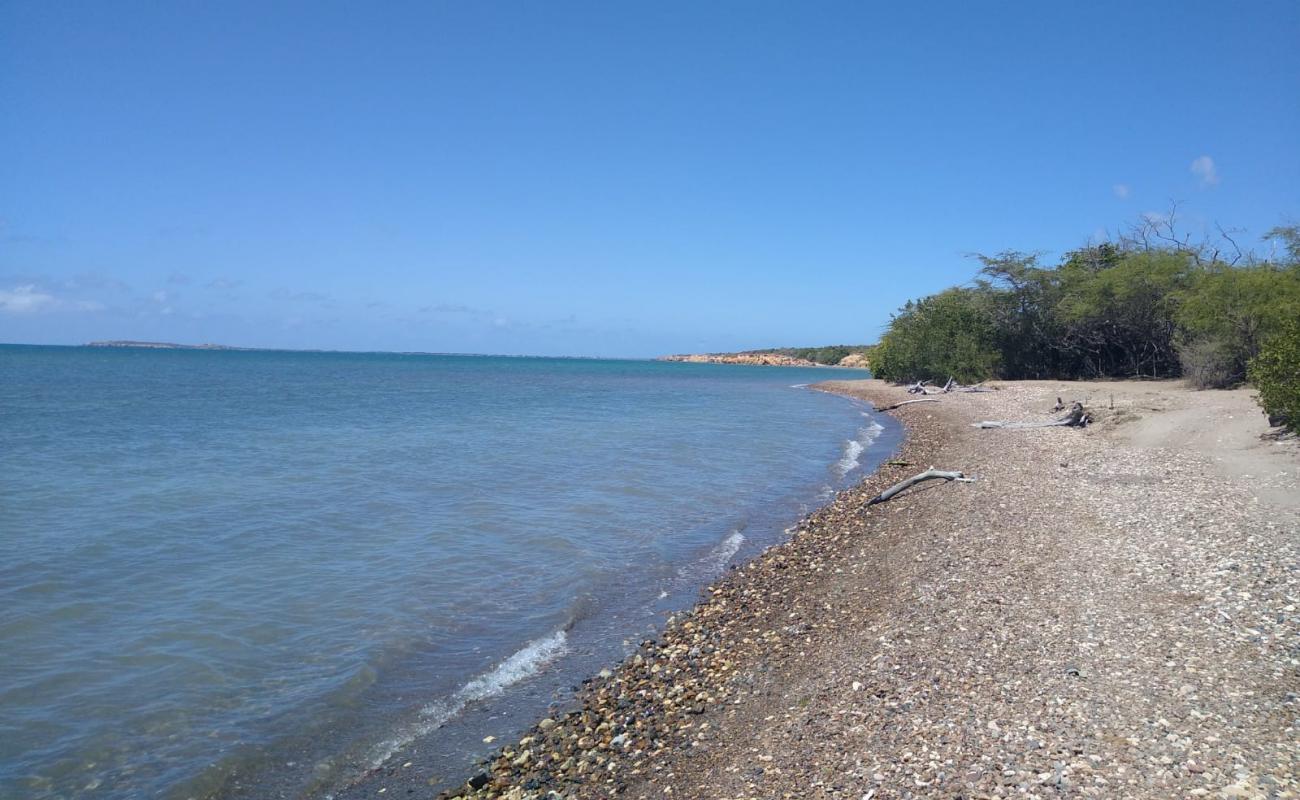 Фото Playa Pitahaya с песок с галькой поверхностью