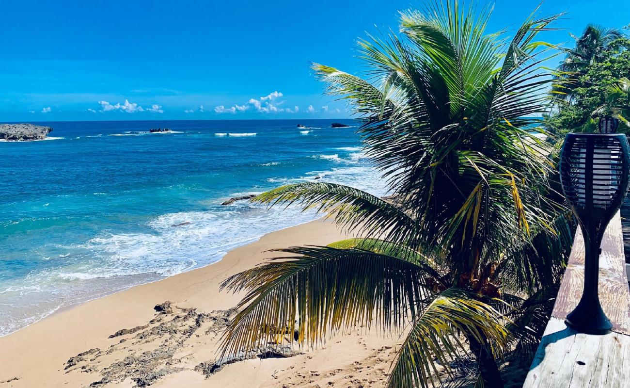 Фото Playa Punta Caracoles с светлый песок поверхностью