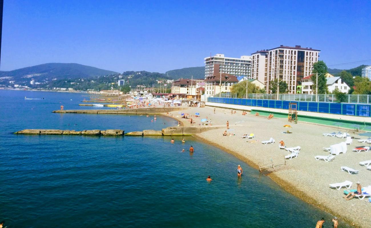 Фото Chkalovsky beach с серая галька поверхностью