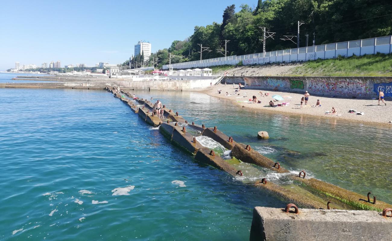 Фото Metallurg beach с серая галька поверхностью