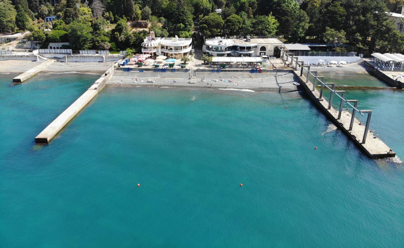 Фото Zolotoy Kolos beach с серая галька поверхностью