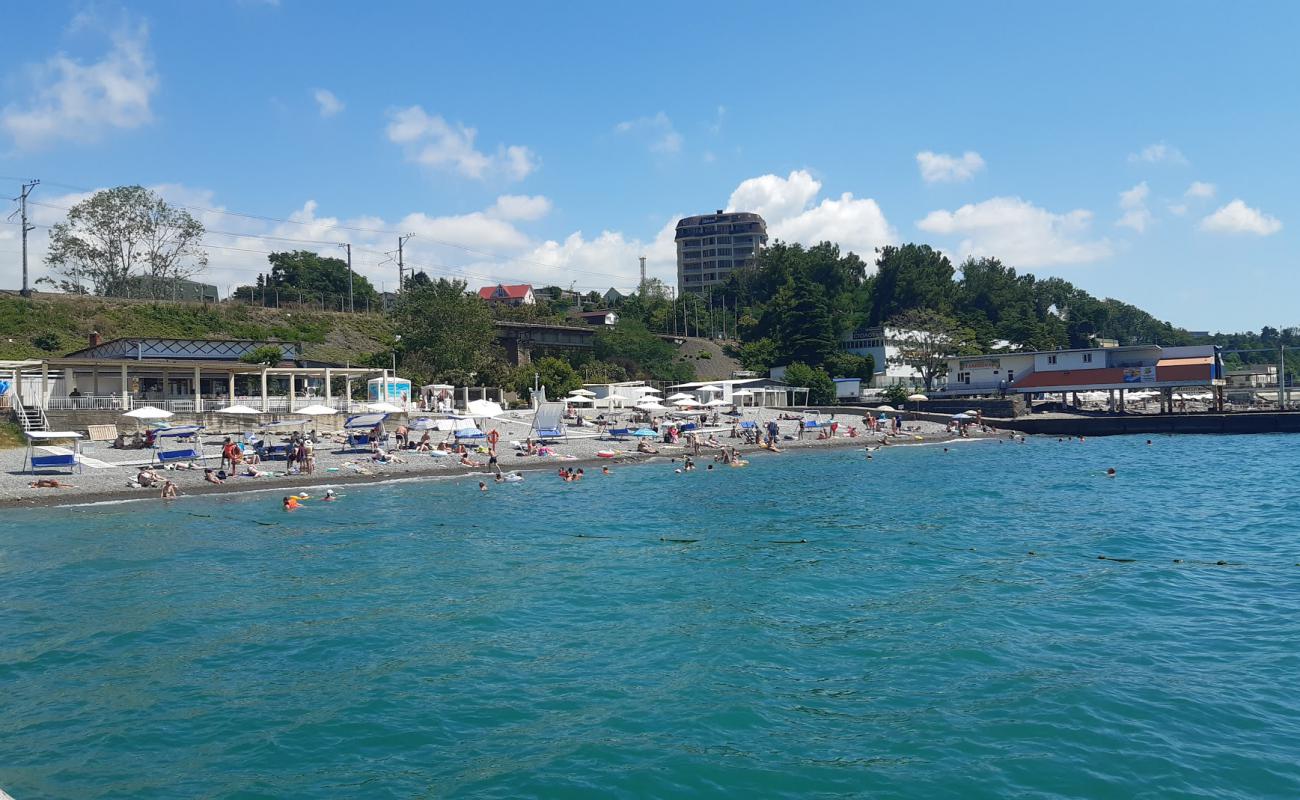 Фото Rusalochka beach с серая галька поверхностью