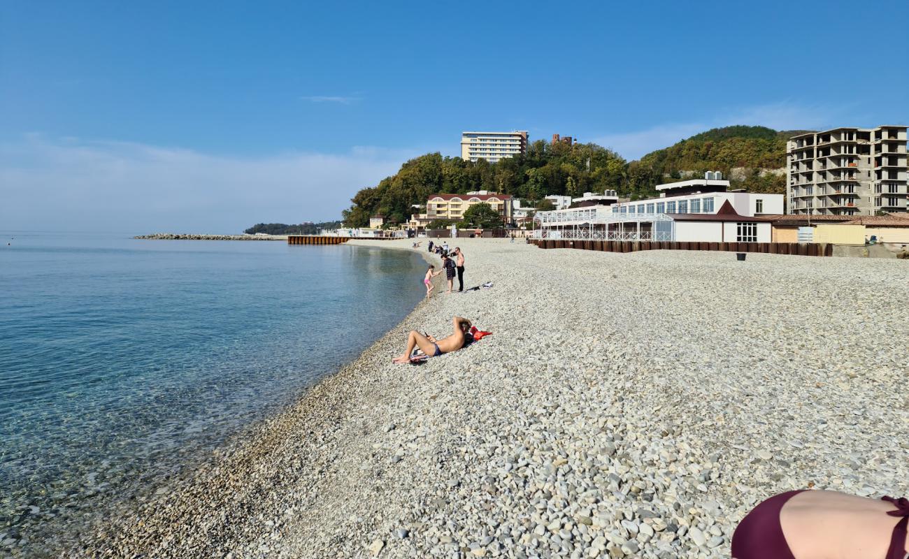 Фото Nebug beach с серая галька поверхностью