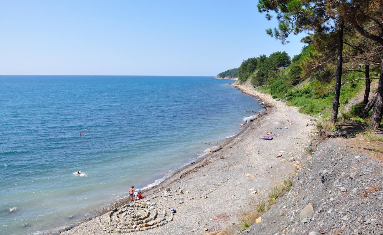 Фото Elektron beach с серая галька поверхностью