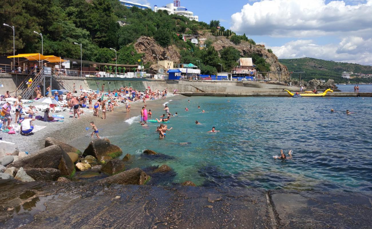 Фото Partenit beach с серая галька поверхностью