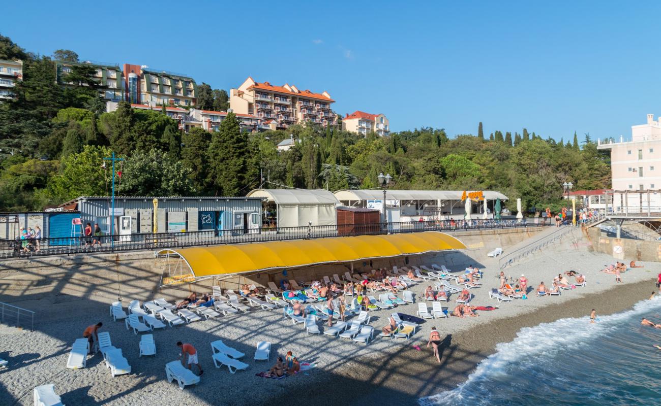 Фото Yalta beach II с серая чистая галька поверхностью