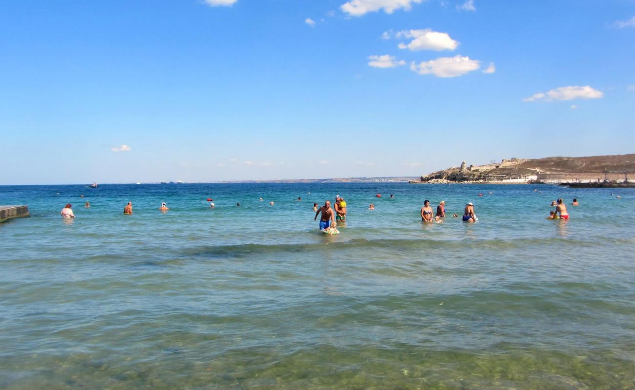 Фото Sand beach с светлый песок поверхностью