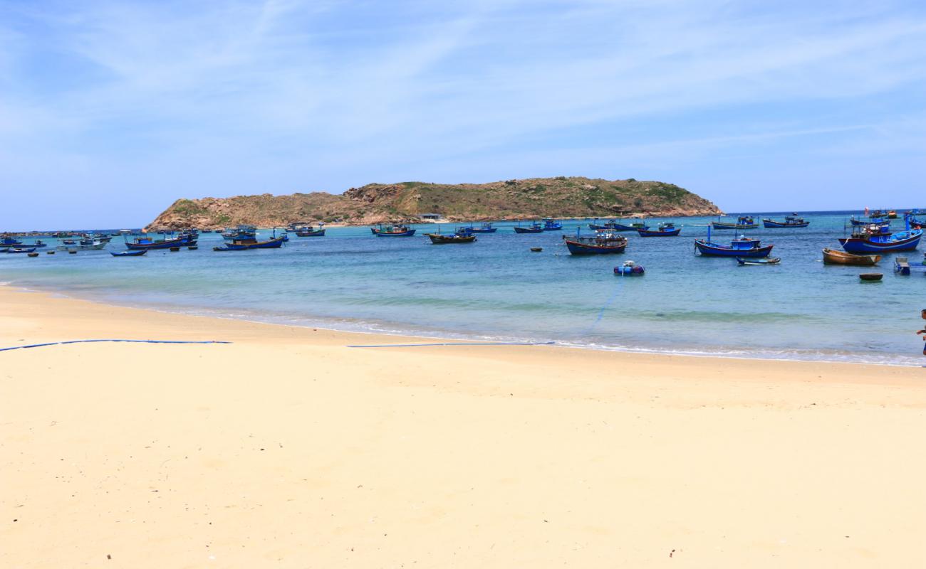 Фото Nhon Hai Beach с светлый песок поверхностью