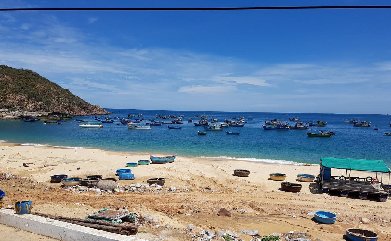 Фото Xuong Ly Beach с светлый песок поверхностью