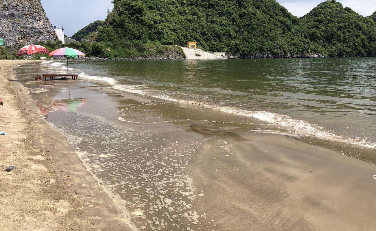 Фото Tung thu beach с светлый песок поверхностью