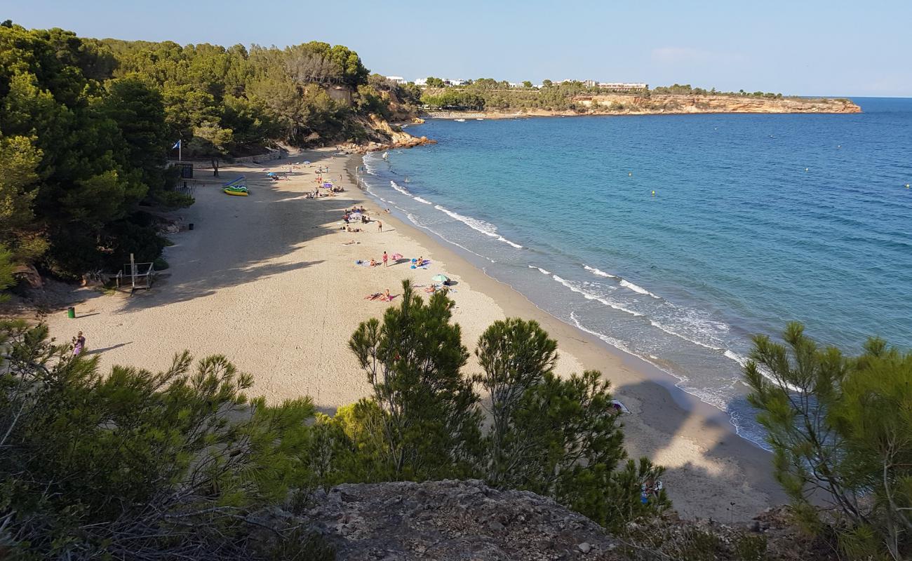 Фото Platja Cap Roig с светлый песок поверхностью