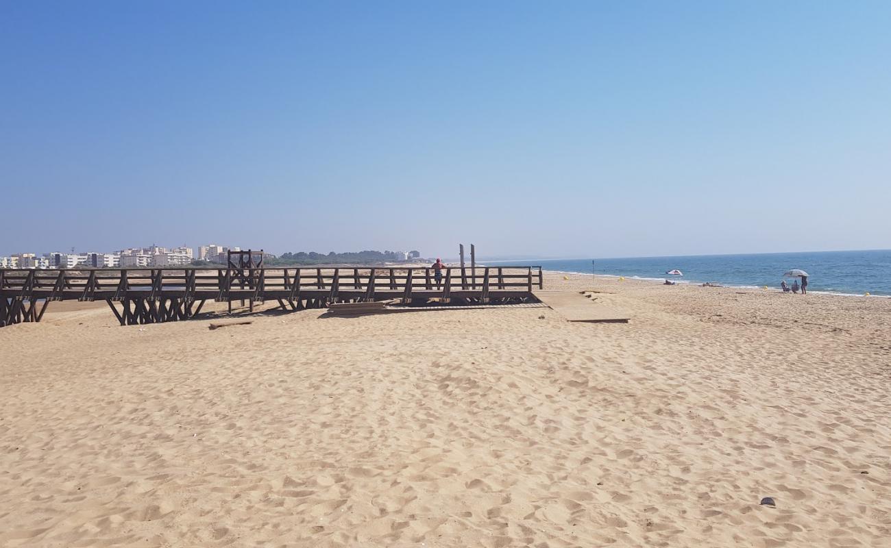 Фото Playa de la Gaviota с светлый песок поверхностью