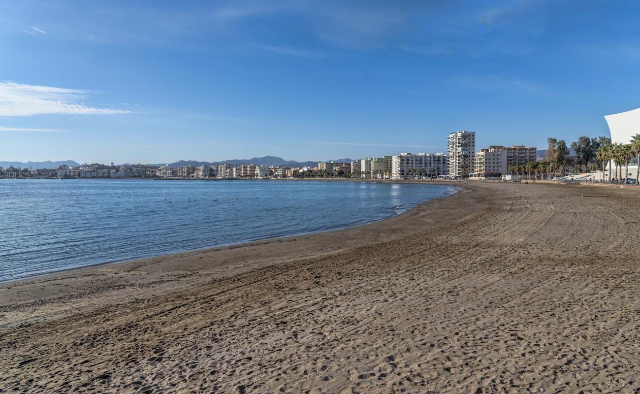 Фото Playa de las Delicias с песок с галькой поверхностью