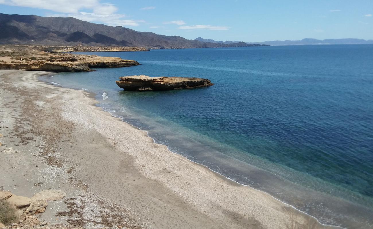 Фото Playa de la Galera с серый ракушечник поверхностью