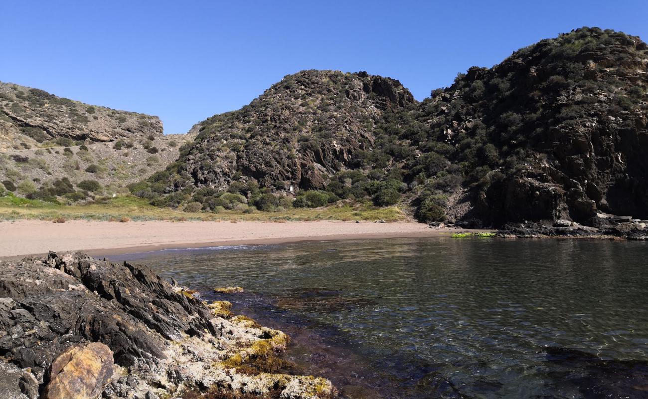 Фото Playa de las Mujeres с серый песок поверхностью