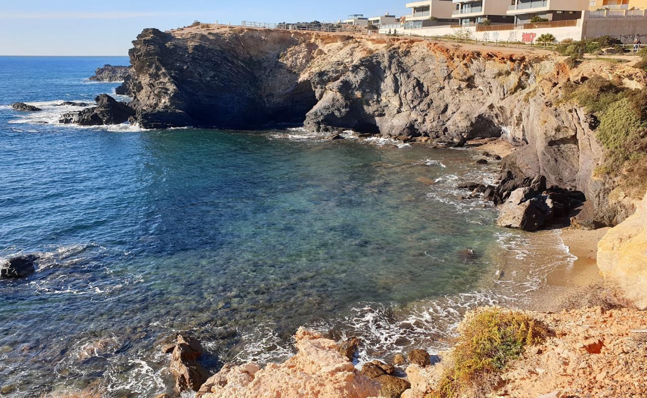 Фото Playa de Paseo Acantilado с песок с галькой поверхностью