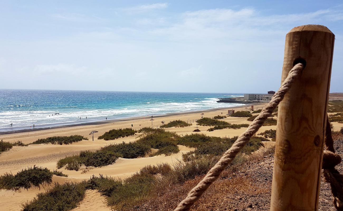 Фото Playa Blanca с золотистый песок поверхностью