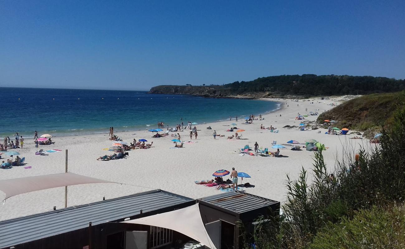 Фото Pragueira beach с белый чистый песок поверхностью