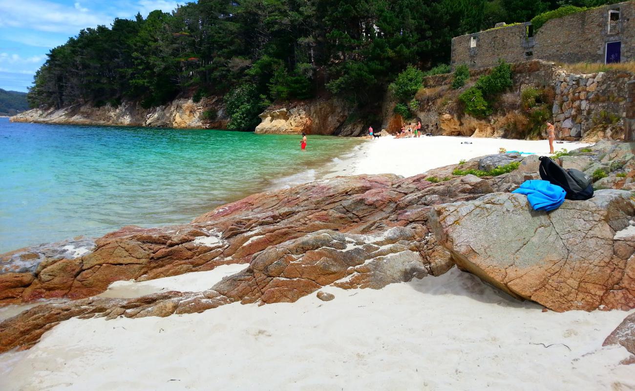 Фото Praia de Caolin с белый чистый песок поверхностью