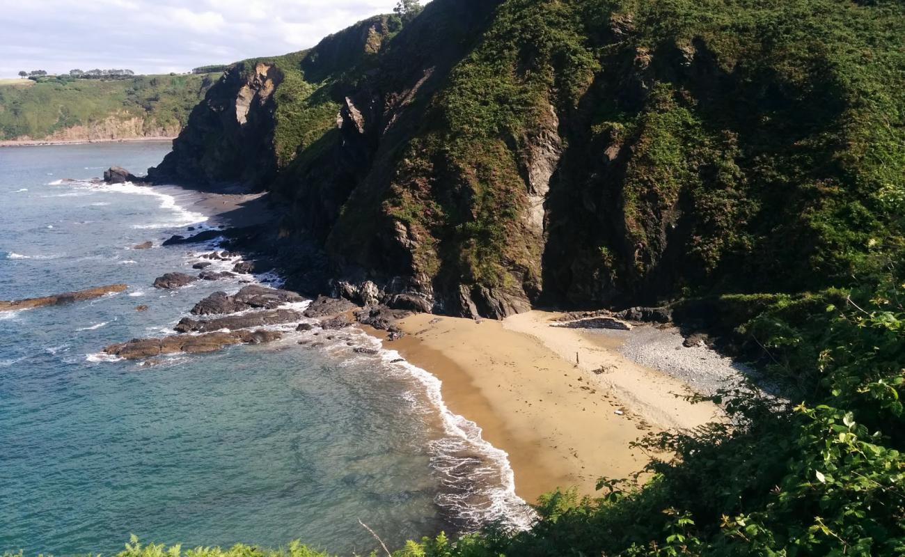 Фото Playa de Viodo с светлый песок поверхностью