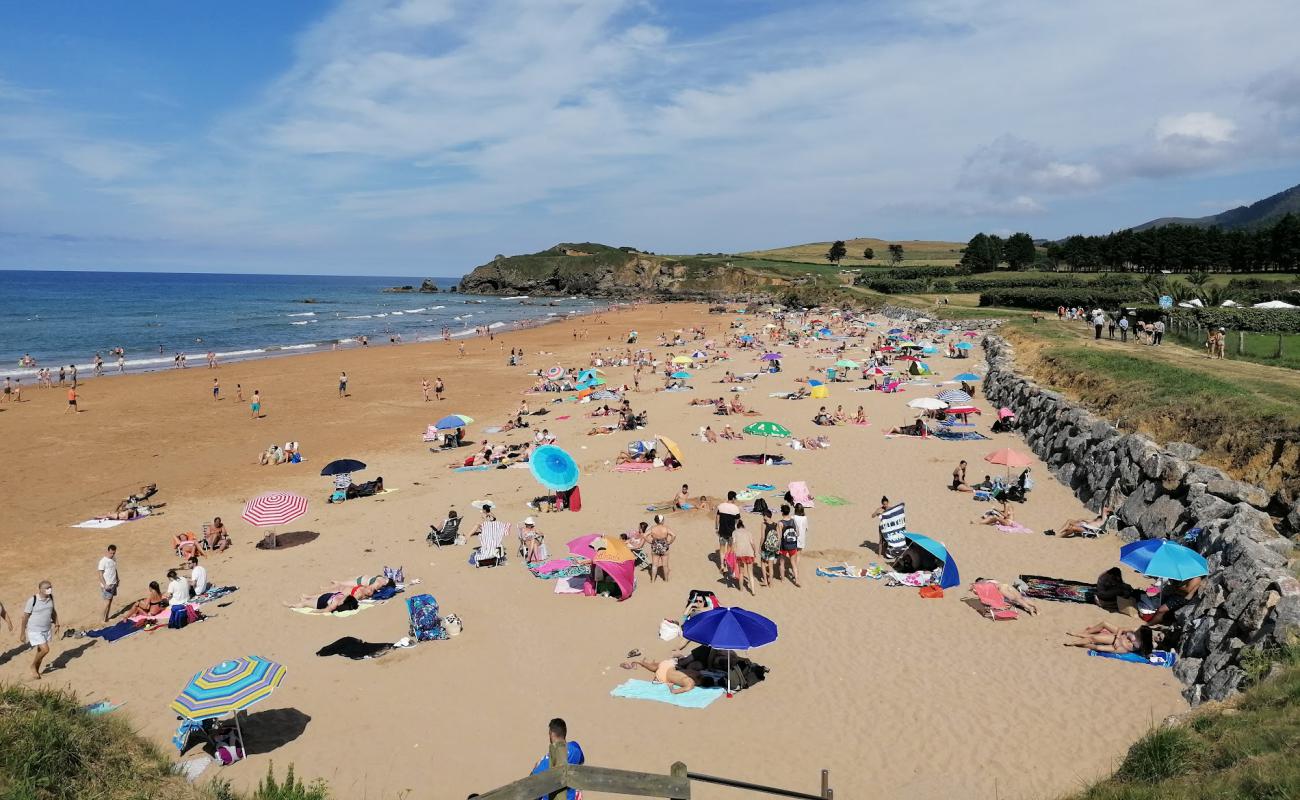 Фото Playa de La Espasa с светлый песок поверхностью