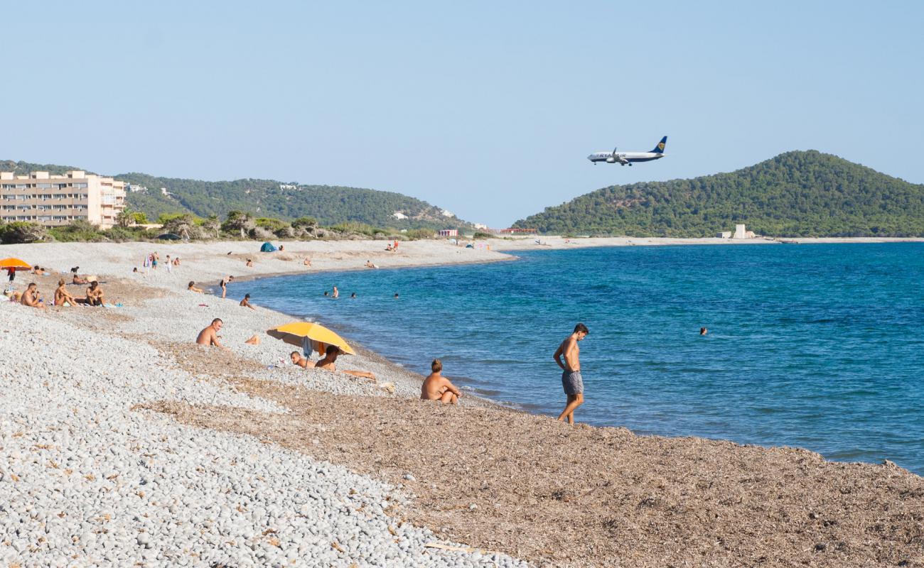 Фото Platja des Codolar с светлая галька поверхностью