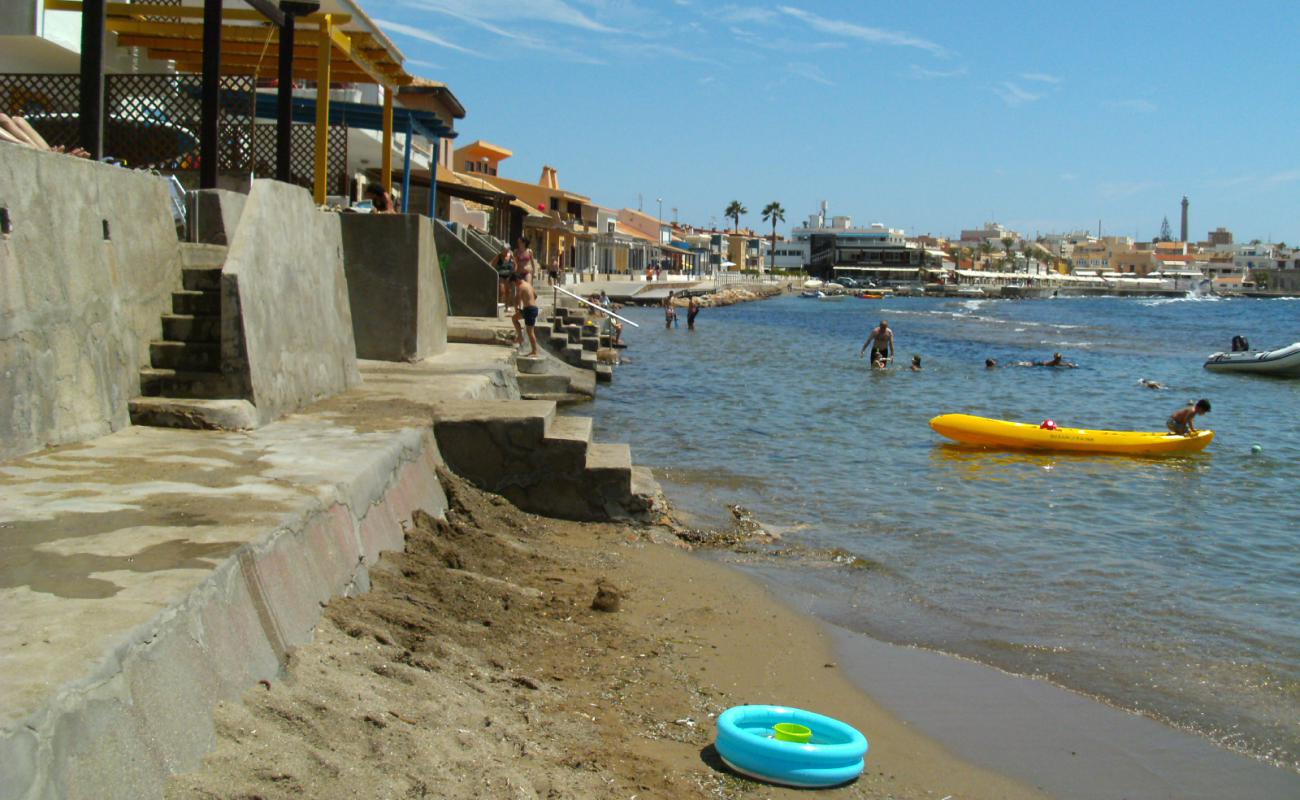 Фото Playa la Barra с серый песок поверхностью