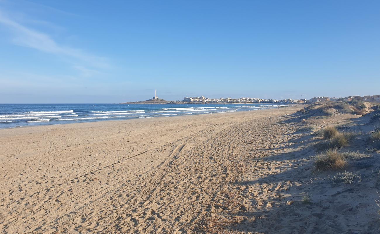 Фото Playa de las Amoladeras с светлый песок поверхностью