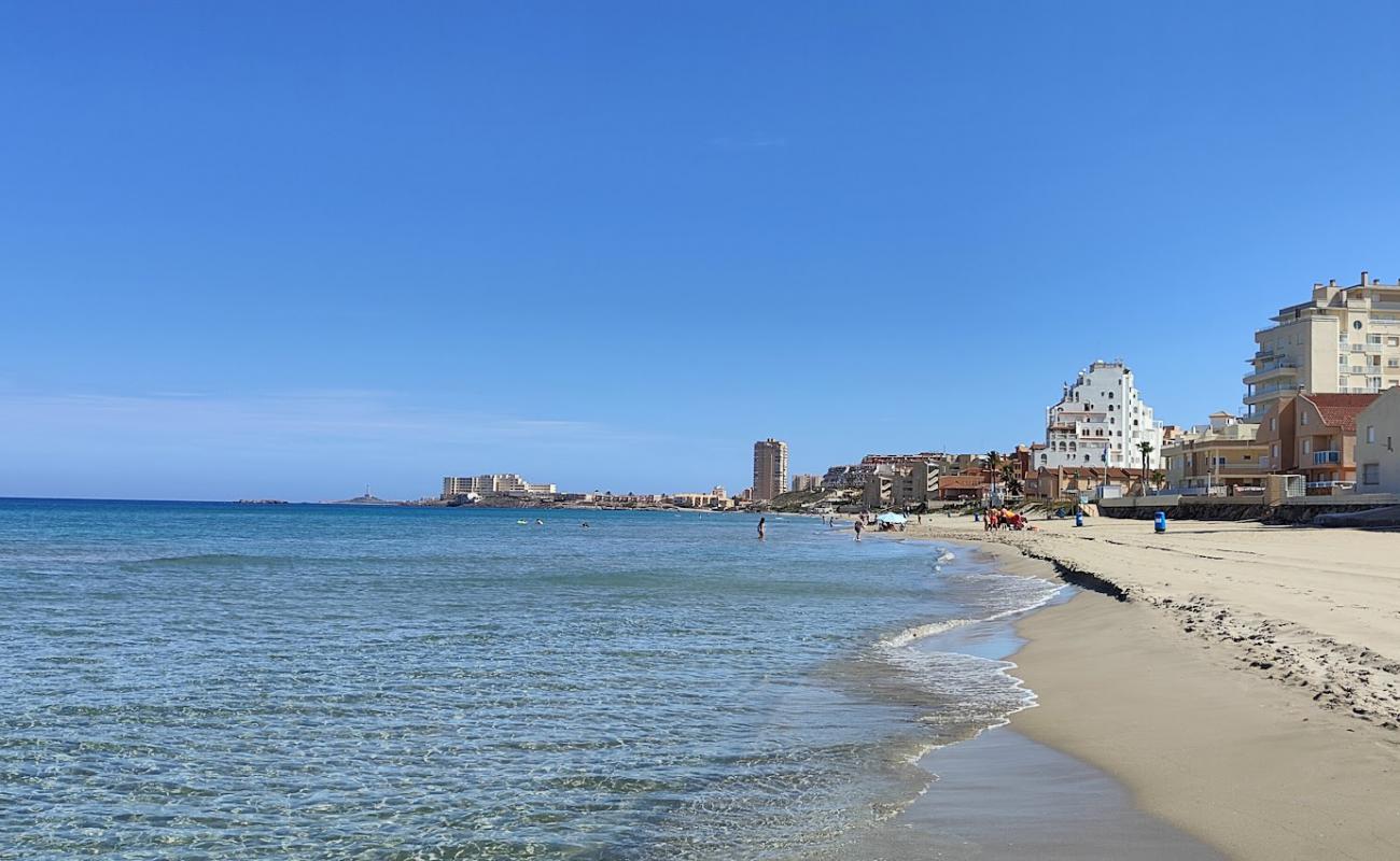 Фото Playa del Banco del Tabal с светлый песок поверхностью