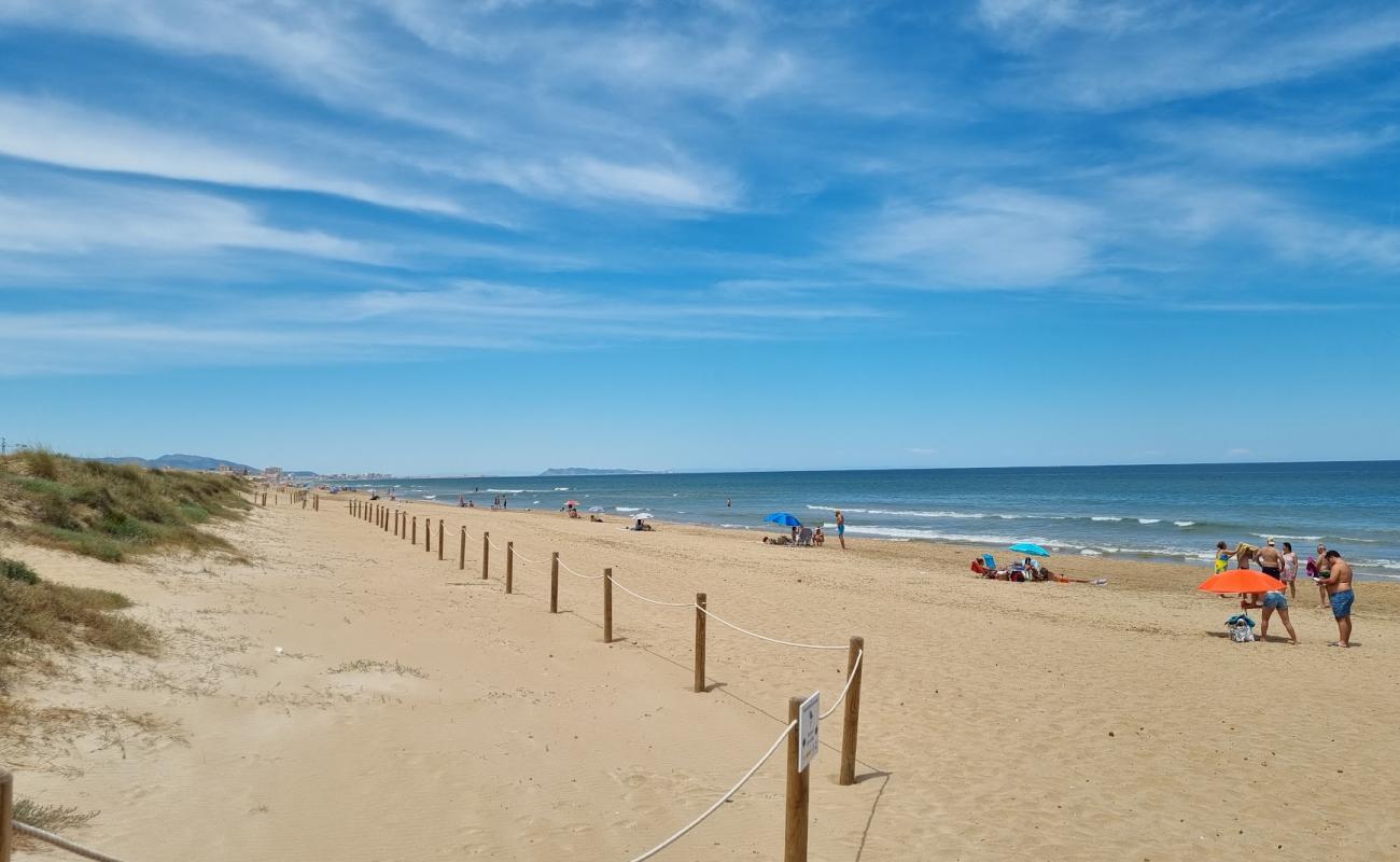 Фото Playa de Oliva с светлый песок поверхностью