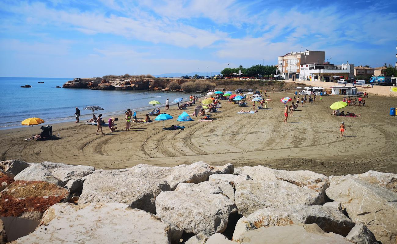 Фото Platja del Clot с светлый песок поверхностью