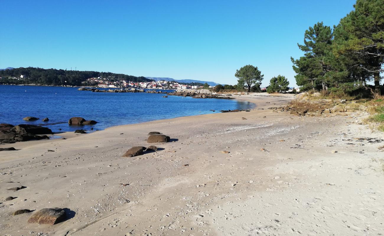 Фото Praia de Gradin с светлый песок поверхностью