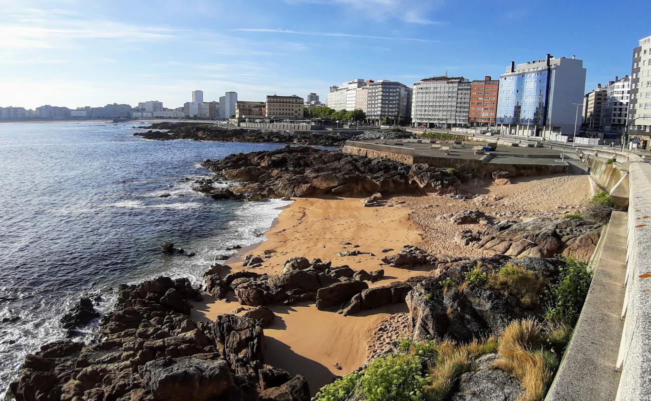 Фото Praia de Lino с светлый песок поверхностью