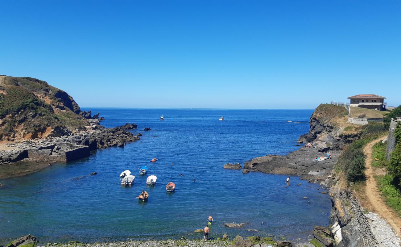 Фото Playa de El Molin del Puerto с серая галька поверхностью