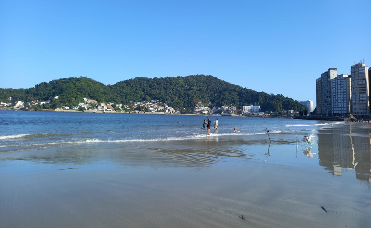 Фото Praia do Gonzaginha с золотистый песок поверхностью