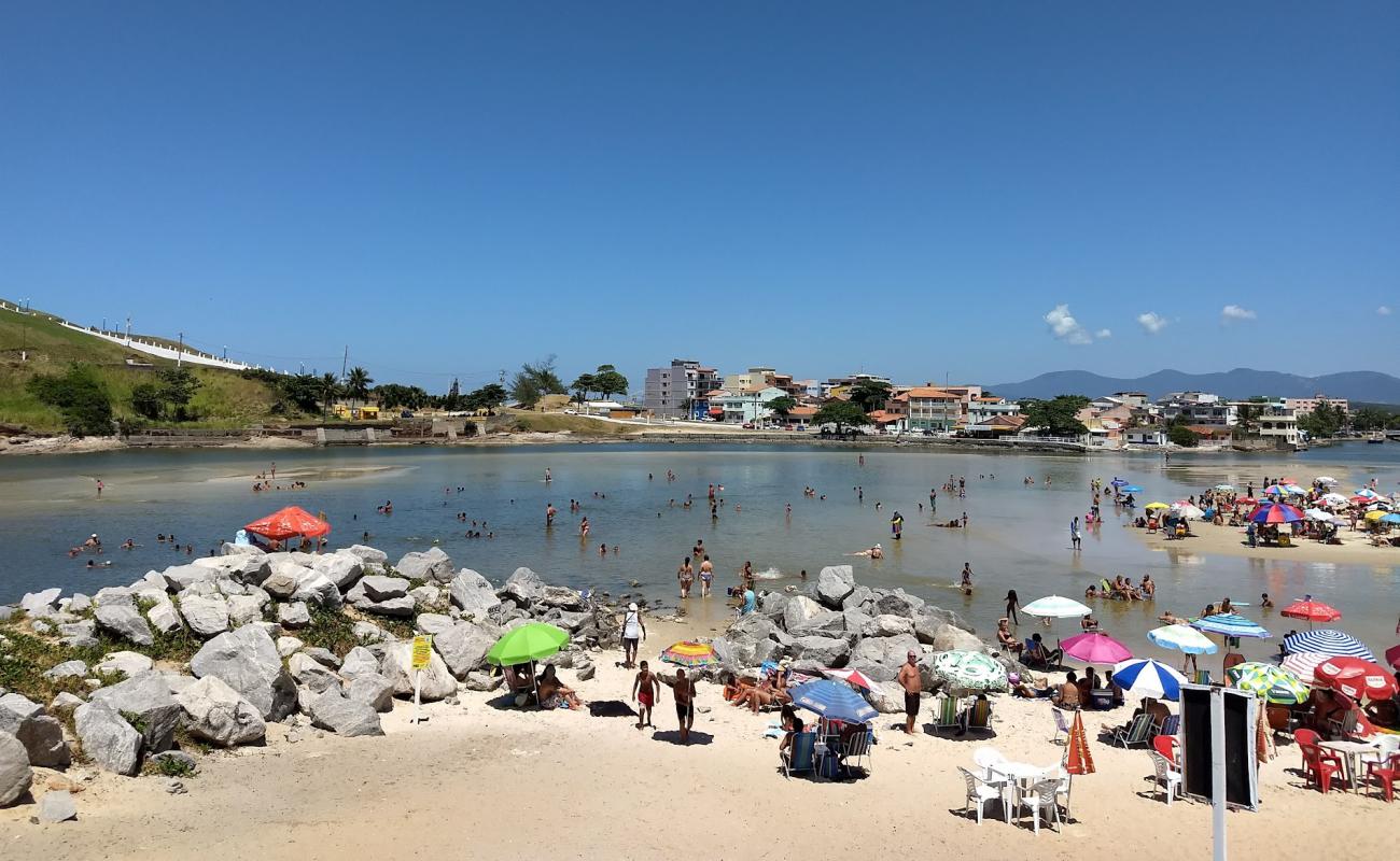 Фото Praia da Barrinha с золотистый песок поверхностью