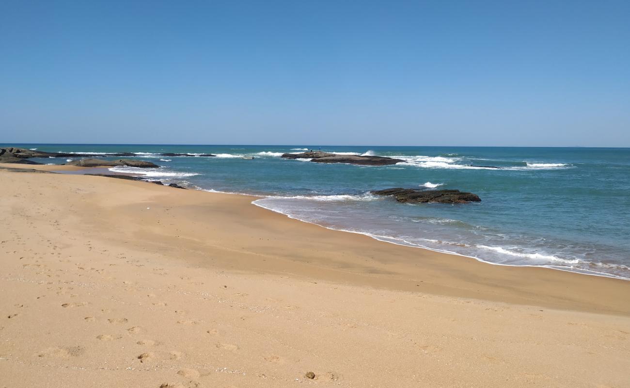 Фото Praia da Gloria с светлый песок поверхностью