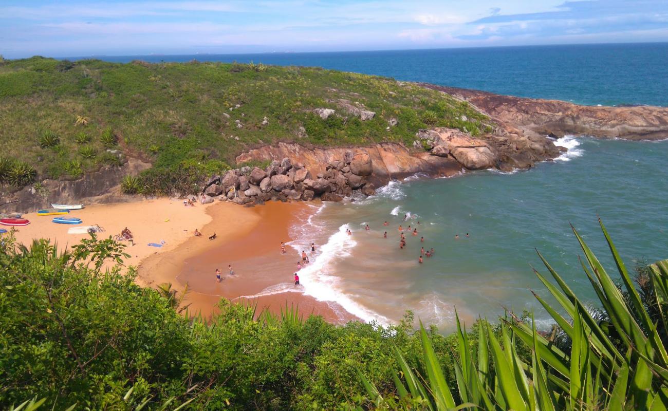 Фото Praia da Concha с золотистый песок поверхностью