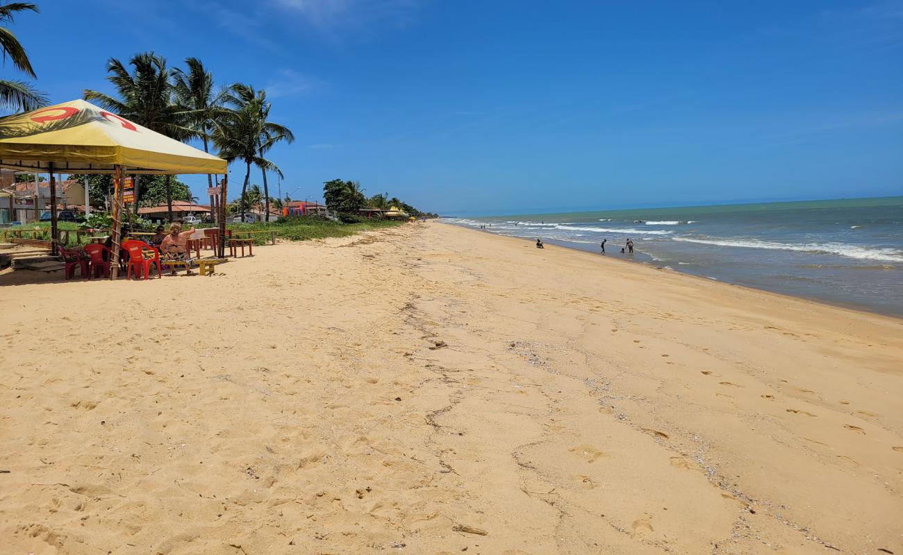 Фото Praia de Alcobaca с золотистый песок поверхностью