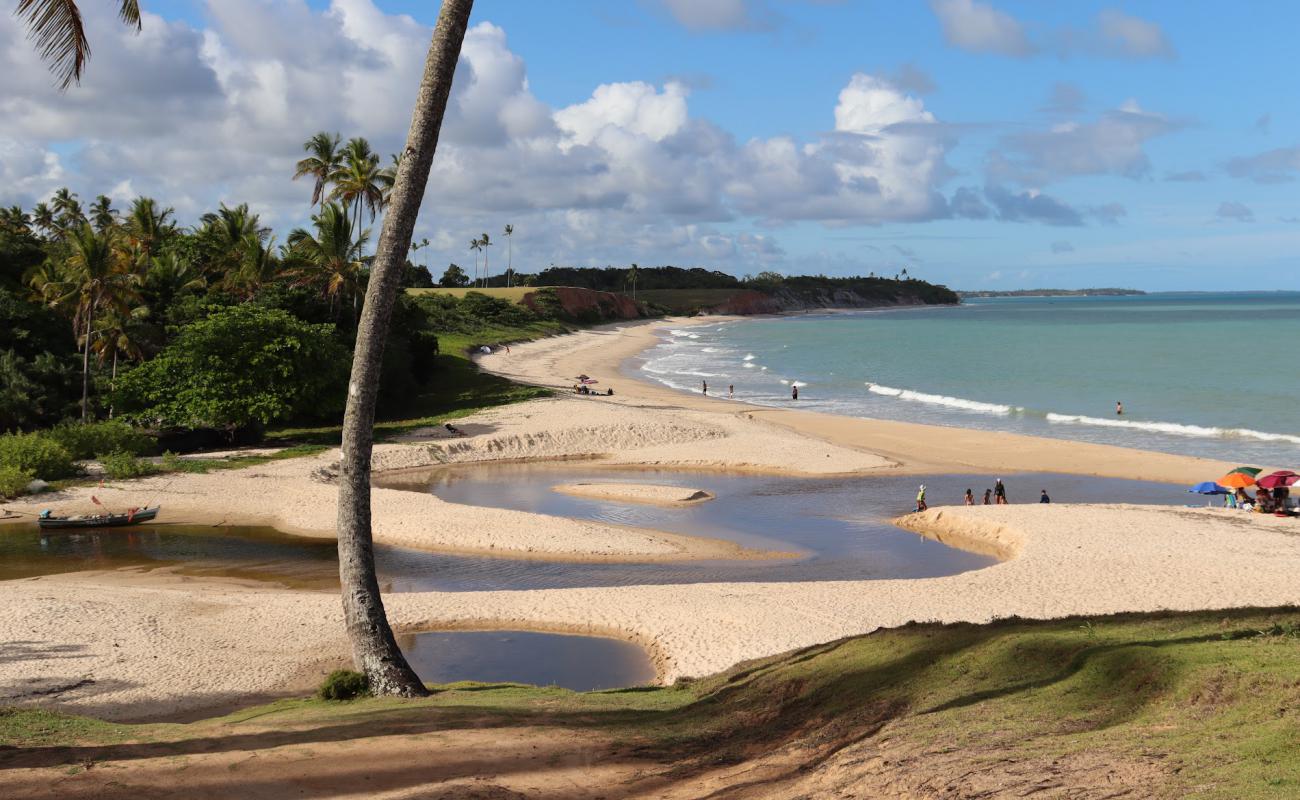 Фото Praia do Imbassuaba с золотистый песок поверхностью