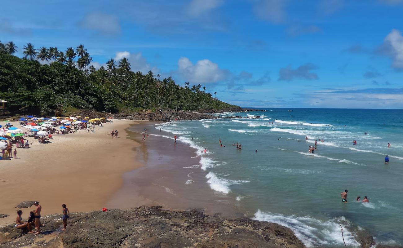 Фото Praia da Tiririca с золотистый песок поверхностью