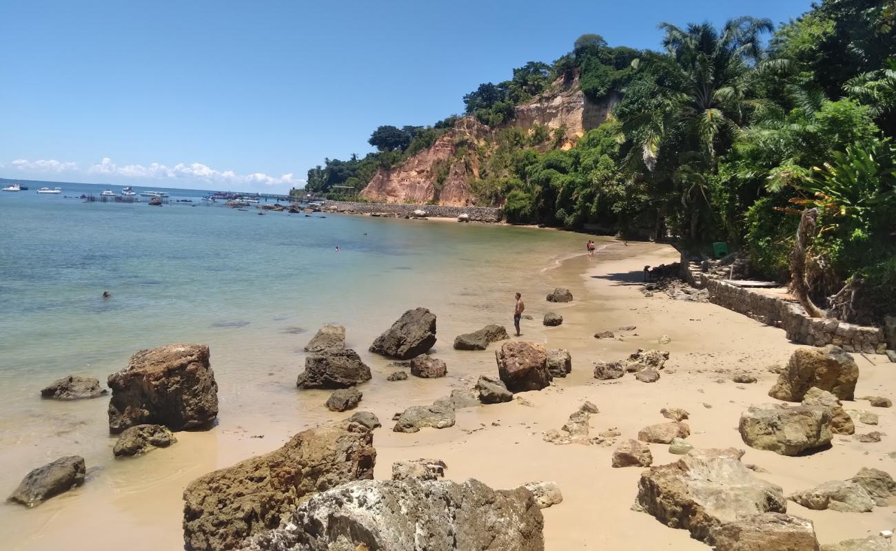 Фото Praia do Porto de Cima с светлый песок поверхностью