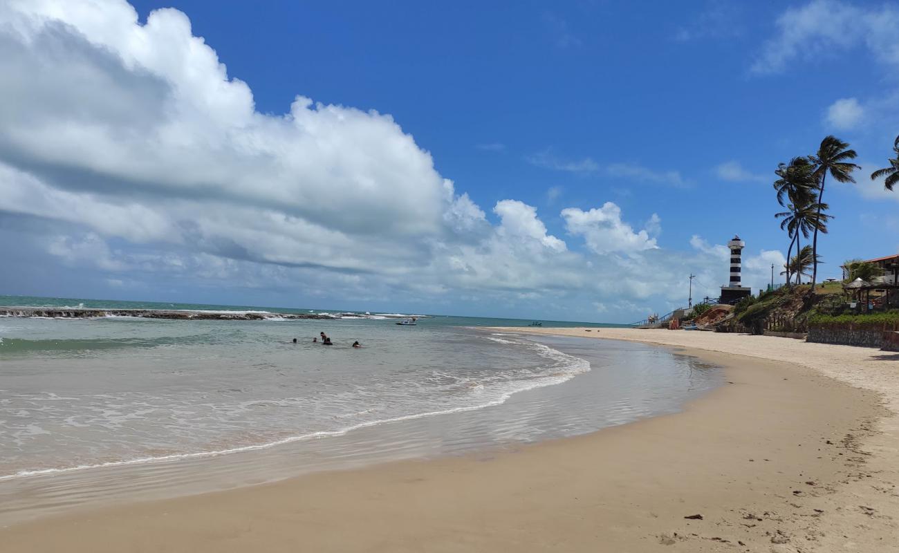 Фото Praia de Pontal do Coruripe с светлый песок поверхностью